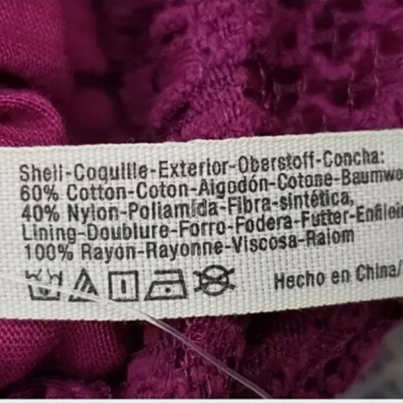 Free People Daydream Lace Mini Dress in Magenta, Large - Picture 7 of 7